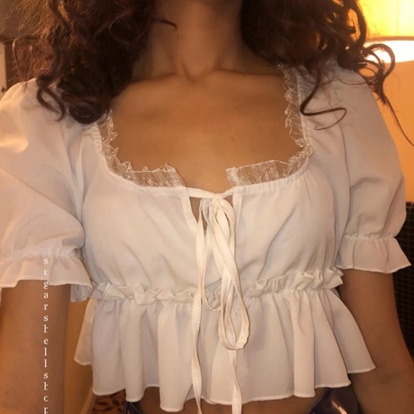 Princess Polly Tops - Babydoll crop top